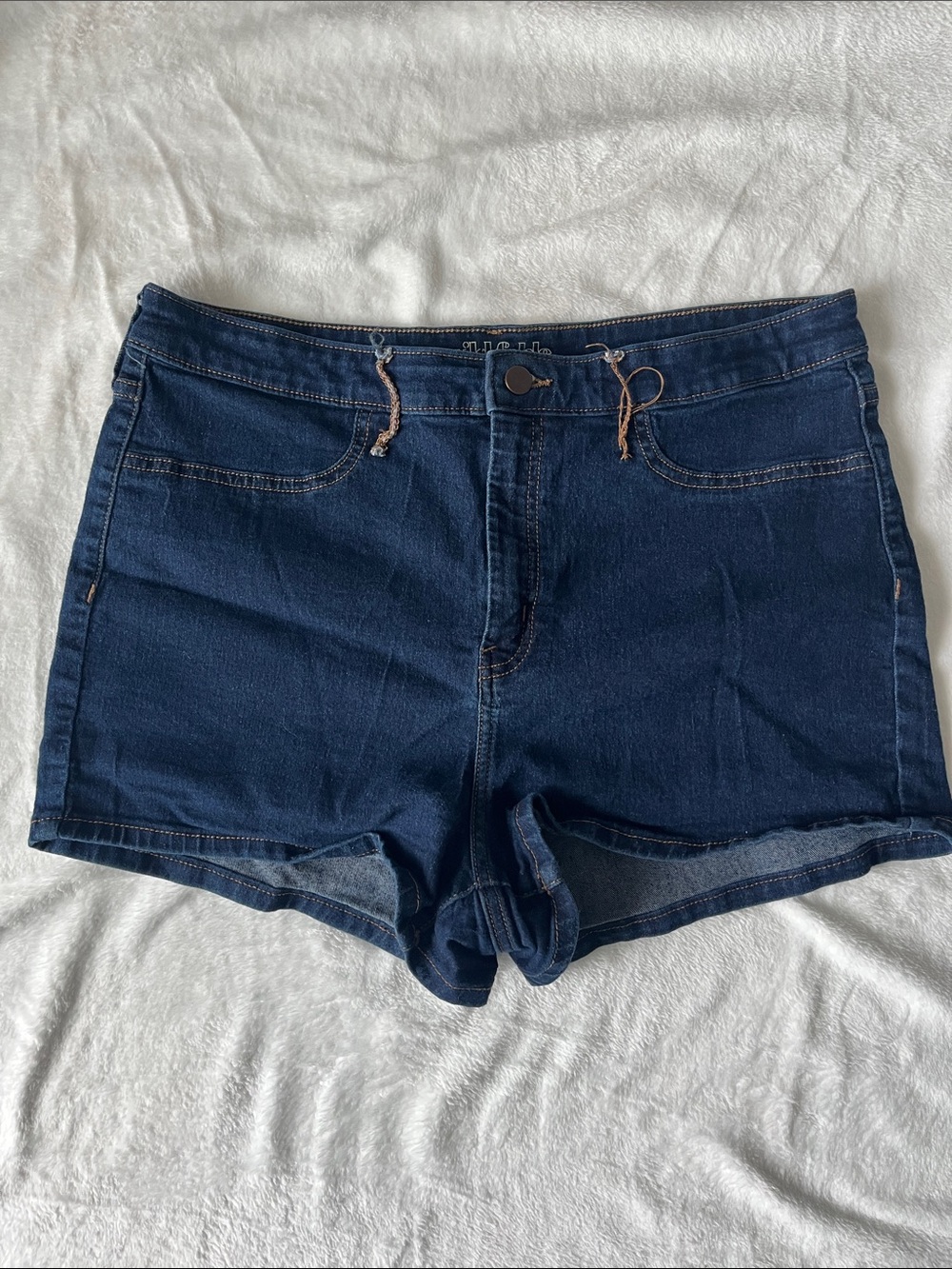 Wild Fable High-Rise Dark Blue Denim Jean Shorts for Women